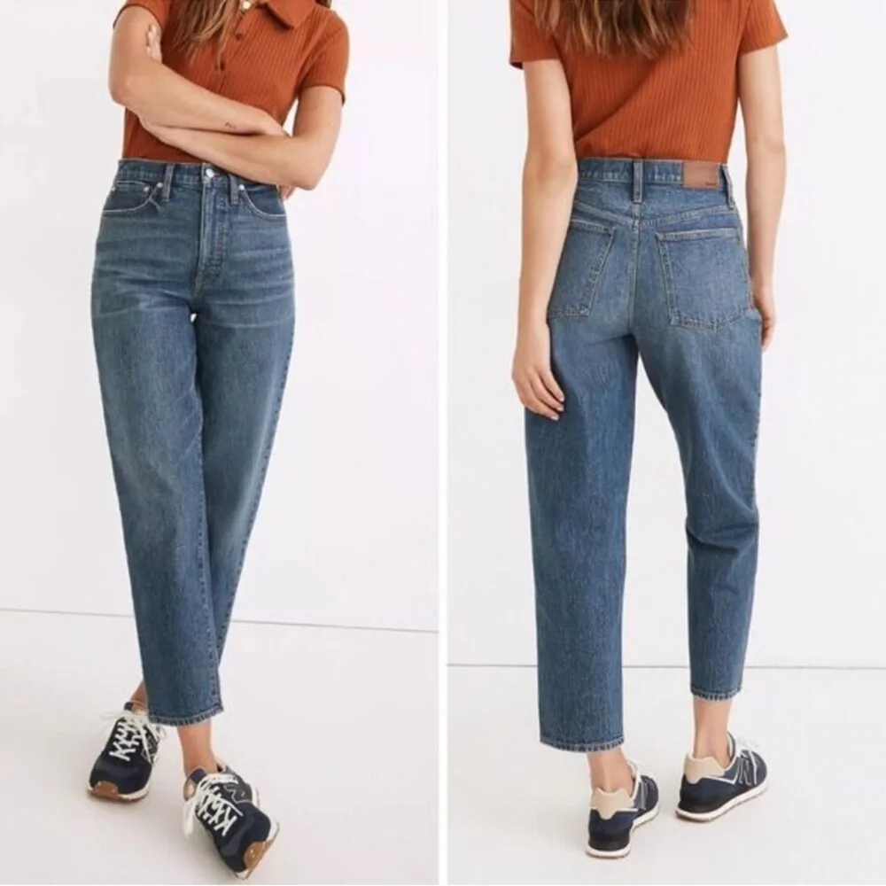 Madewell Balloon Jeans Blue High Rise, Trendy, Size 26 - Picture 2 of 14